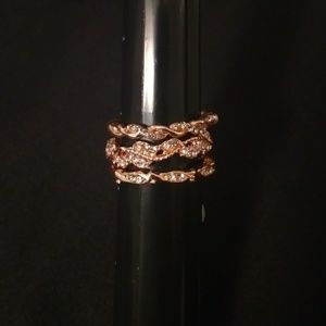 Size 7 Rose gold Ring bundle